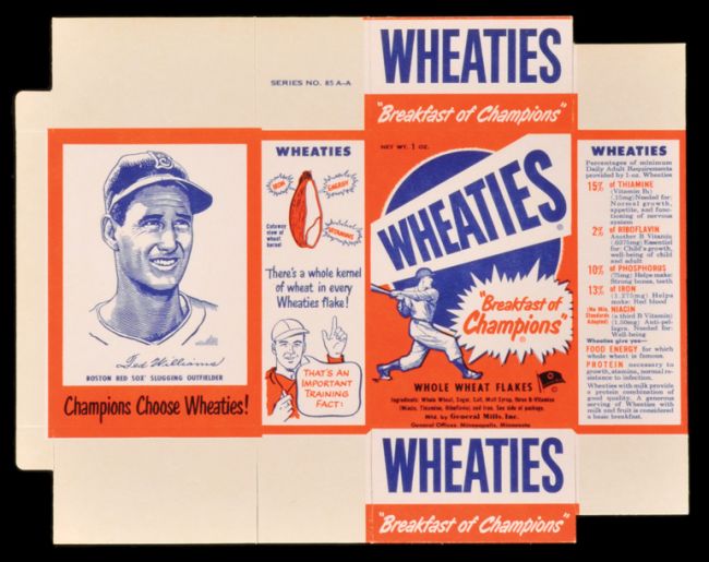 1951 Wheaties Williams